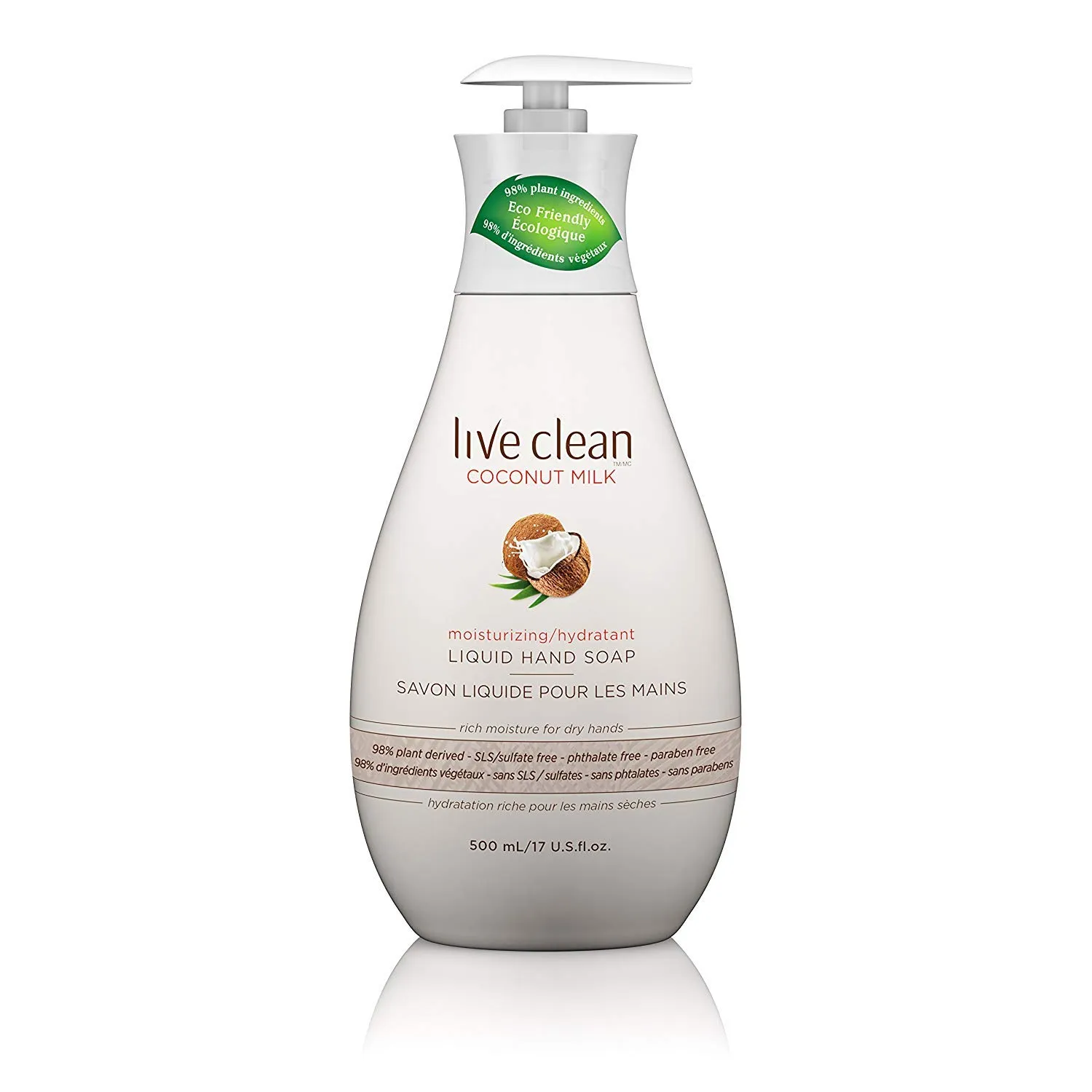 Live Clean Liquid Hand Soap - Coconut - 17 fl oz.