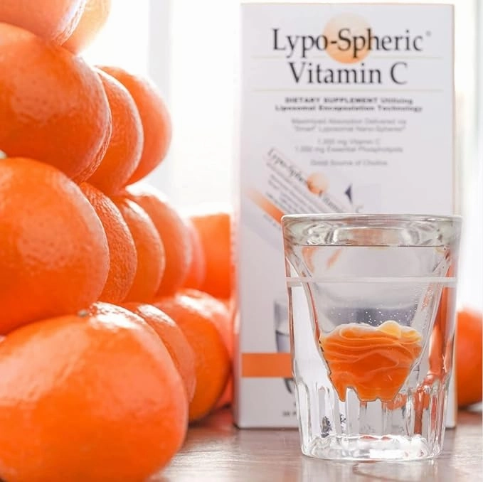 LivOn Laboratories Lypo-Spheric VitaminC 1000mg VitaminC 1000mg Essential 100% Non-GMO, 1 Carton, 0.2Fl.Oz(Pack of 30)