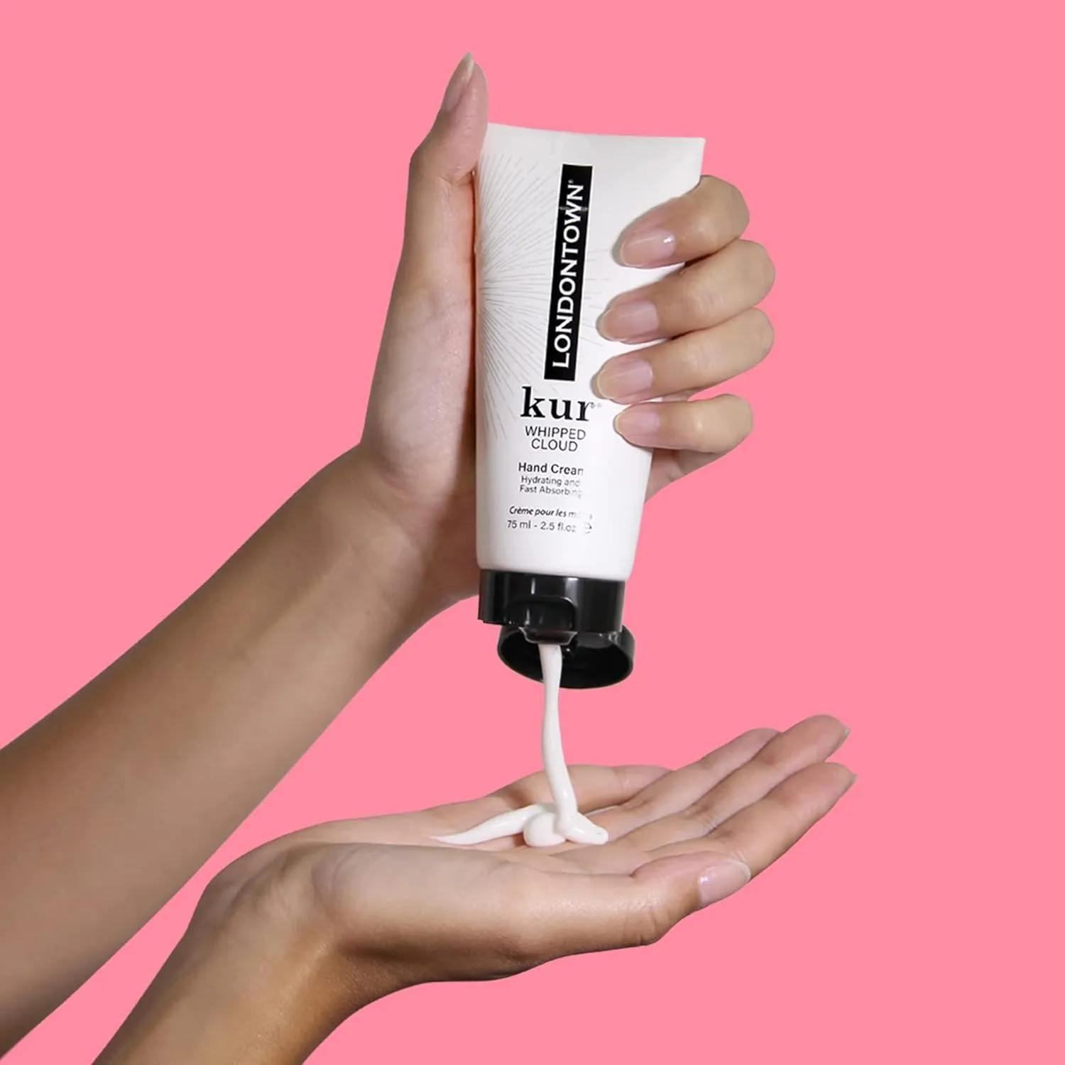 LONDONTOWN kur Whipped Cloud Hydrating, Moisturizing & Fast Absorbing Hand Cream, Vegan & Cruelty Free - 2.5fl oz, 2 Pack
