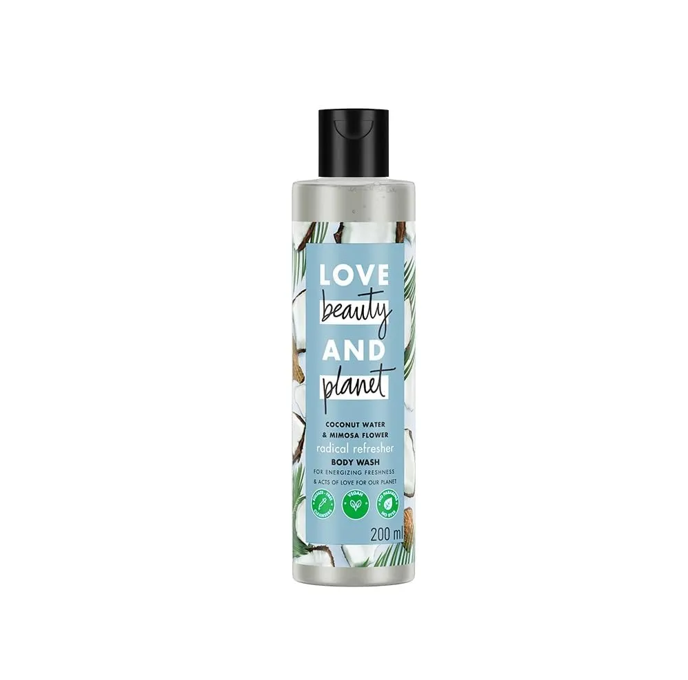 L.ove Bea.uty & Pla.net Coconut Water & Mimosa Flower Hydrating Body WashINatural Shower Gel for Soft Skin,200ml