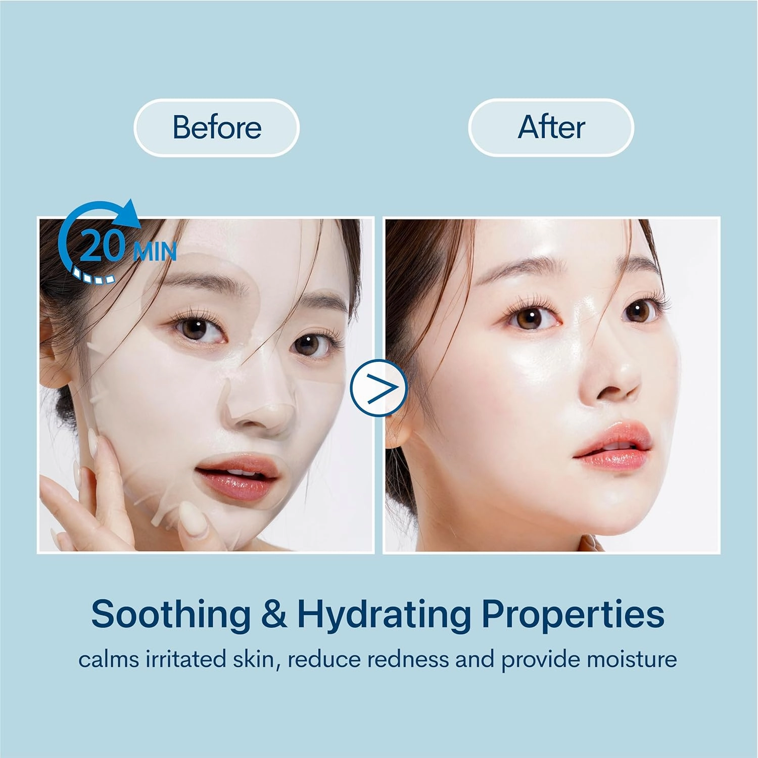 Luna Bunny 36PK Facial Sheet Mask, Brightening, Nourishing & Hydrating Korean Skincare for Self Care, Home Spa with Aloe, Coconut, Vitamin & Hyaluronic (Hyaluronic Acid)