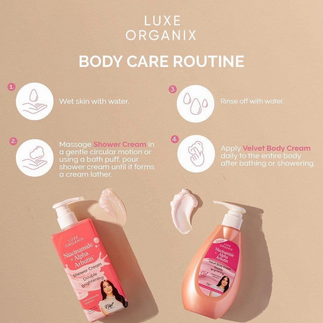 Luxe Organix Niacinamide   Alpha Arbutin Velvet Body Lotion 400mL