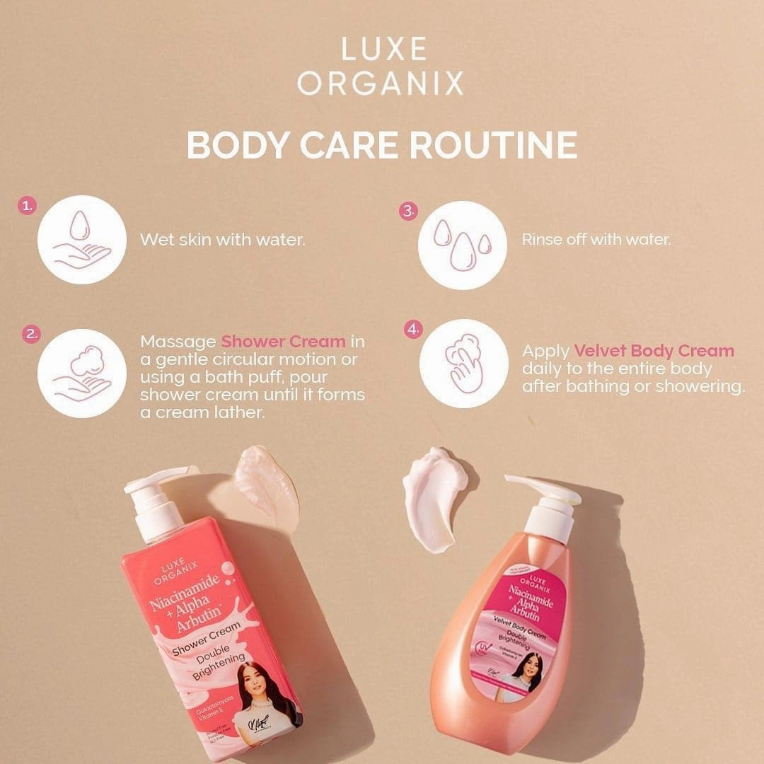 Luxe Organix Niacinamide   Alpha Arbutin Velvet Body Lotion 400mL