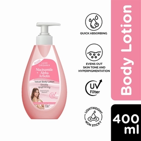 Luxe Organix Niacinamide   Alpha Arbutin Velvet Body Lotion 400mL