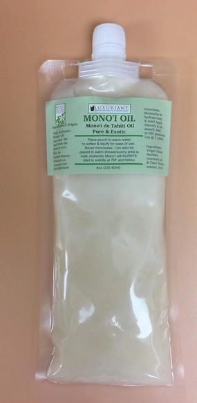 Luxuriant Monoi de Tahiti Oil, Pure & Exotic Body Oil, Natural Moisturizer, All Natural, Concentrated (8 oz)