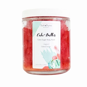 Luxurious Cake Batter Body Polish | Made with Caffeine Extract and Vitamin E | Sugar Scrub