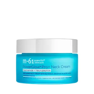 m-61 PowerGlow Pro  Niacinamide Neuropeptide Neck Cream - Anti-aging niacinamide and neuropeptide neck cream with glycolic, salicylic & lactic acid