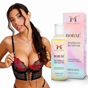 MACARIA Bobae Brazilian breast Enhancement Oil | Bust Tightening Shape & Size up Toning Massage Oil Quick Lifting Firming Breast Enhancement Gel bigger Brazilian Boobs Women enlargement Oil