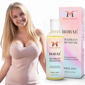 MACARIA Bobae Brazilian Breast Lift Oil Brazilian Breast Care Cream, Breast Plumping Cream, Strengthens Skin Elasticity & Firmness breast cream enlargement Grow Fast