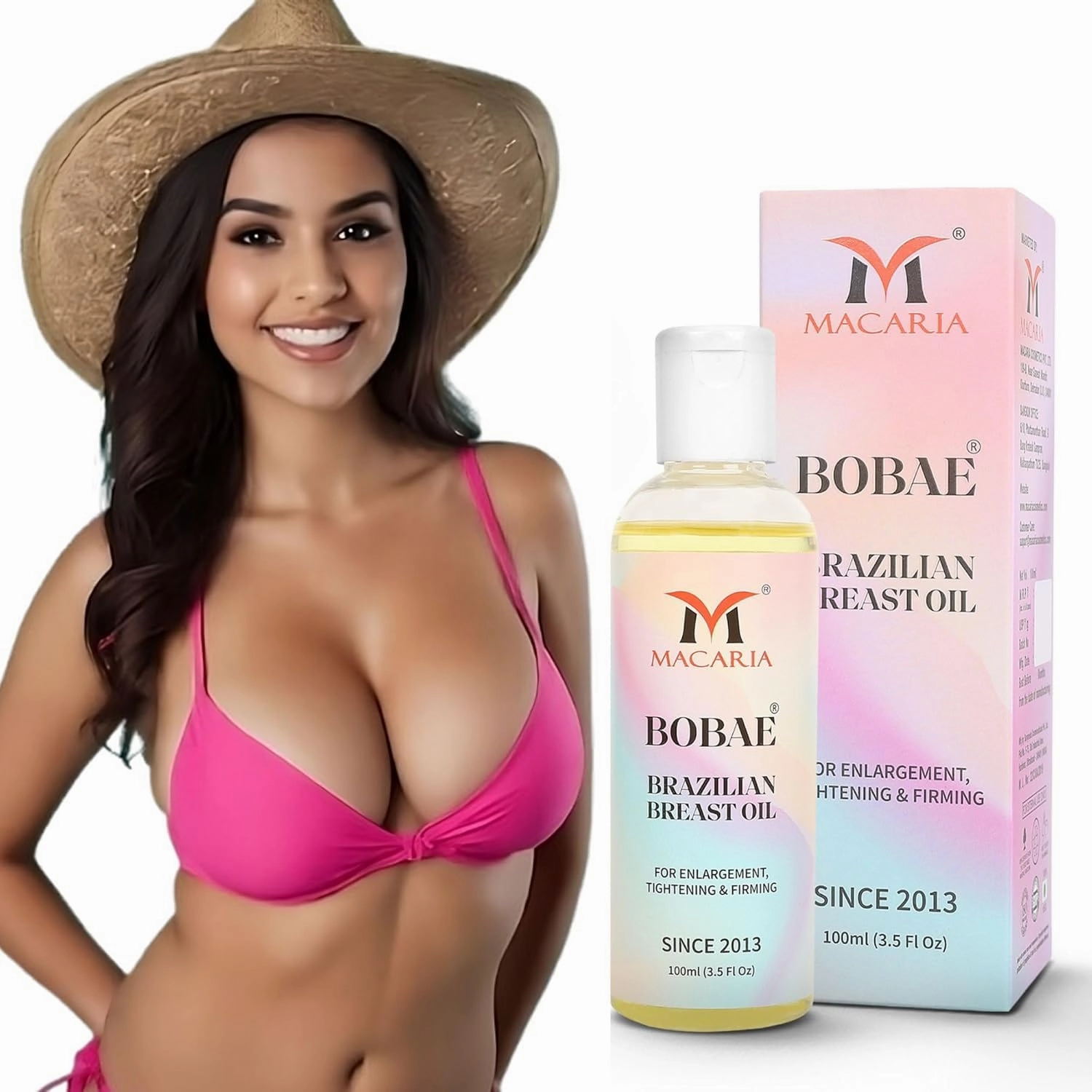 MACARIA Bobae Brazilian Natural Breast tightening Oil Enlargement Enhancement gel for shagging Bust boobs