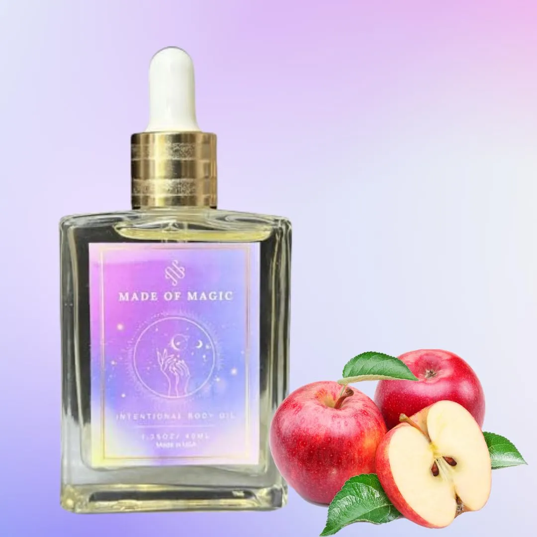 Made of Magic Intentional Luxury Body Oil, Handmade Oil with Crystals, Spiritual Oils, Draw in Magical Experiences, Intention Oils, Organic Oils for Face, Body, Hair, Nails, Phthalate-Free Fragrance