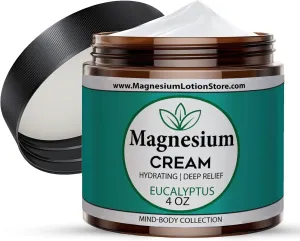 Magnesium Cream with Eucalyptus Scent – Refreshing & Moisturizing