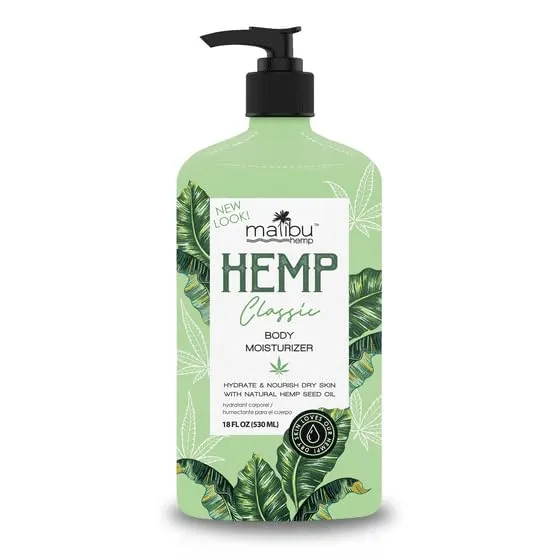 M'alibu Hemp Classic Moisturizer, Helps Skin Dryness,18 fl oz (pack of 1)