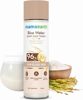 Mamaearth Rice Water Face Toner with Rice Water & Niacinamide | Provides Hydration & Reduces Pores | Korean Inspired Skincare | Suits All Skin Types | 5.07 Fl Oz/150 ml