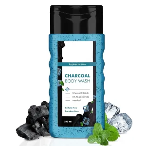 Man,m Matters 3 in 1 Action Charcoal & Menthol Body Wash | With Menthol, 5% Niacinamide & Activated Charcoal Beads | For Instant Cooling, Odor Protection & Improves Skin texture | 250ml