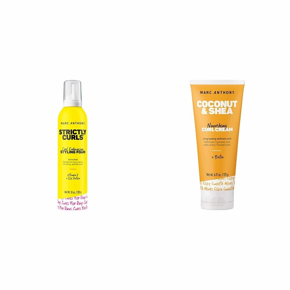 Marc Anthony Strictly Curl Enhancing Styling Foam & Nourishing Curl Cream