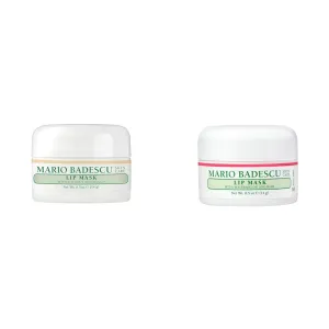 Mario Badescu Lip Mask with Coconut and Mango Overnight Lip Treatment   Lip Mask with Watermelon & Basil, Overnight Lip Treatment Enriched With Skin Softening Coconut Oil, Hydrating Shea Butter