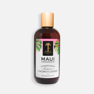 Maui Organics Tropical Lotion, Hawaiian Organic Coconut Fragrance, 8.5 Ounce