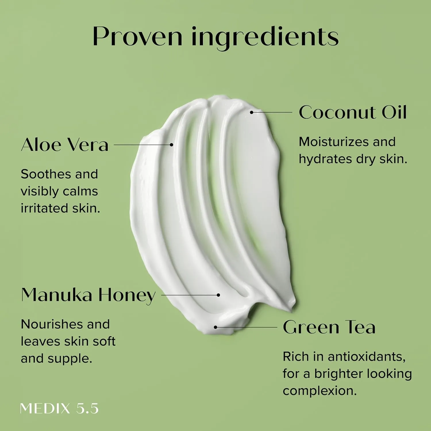 MEDIX 5.5 Coconut Oil Lotion W/ Manuka Honey Cream Skin Care Face Moisturizer & Body Cream | Firming Coconut Oil For Skin Minimizes Look Of Dry Skin, Cellulite, Stretch Marks, & Wrinkles, 2-Pack