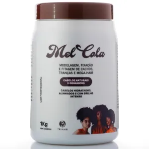 Mel Cola Curl Definer Gel - Deep Hydration & Shine   Curl Activator Glamour Vivo Crespa - for Curly Hair, Frizz Control, Vegan, Paraben-Free (2x 1000gr (35.27 Oz))