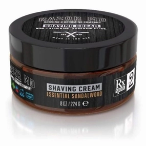 Mens Shaving Cream for Normal to Slightly Oily Skin, Shaving Tools & Accessories for Modern Men, Sandalwood 8 oz
