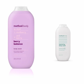 Method Body Wash, Berry Balance & Hydrating Coconut Milk, Paraben & Phthalate Free, 18 oz (Pack of 2)