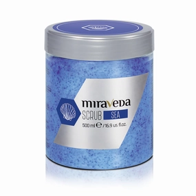 Miraveda by Italwax Sea Scrub - 500ml / 16.9fl.oz - Scrubs for professional and home use skin care - Moisturizing and nourishing treatments on the hands, feet, and body​
