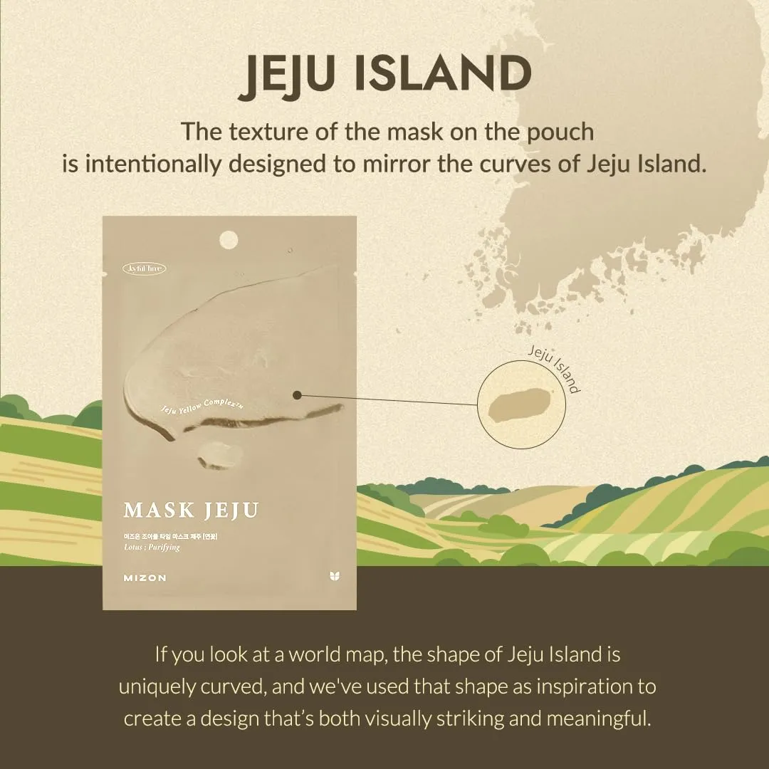 MIZON Joyful Time Jeju Face Mask Bundle (10 PCS) – Multi-Pack with 2 of Each: Heartleaf, Fig & Aloe, Lotus, Hydrangea & Camellia (Fig)