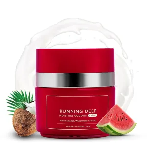 Moisture Cocoon Creme | Lightweight Moisturizing Cream | Niacinamide, Watermelon & Coconut Water Extract | Soothes, Firms & Adds Glow | Non-Sticky | For Dry to Normal Skin Types | 50 gm