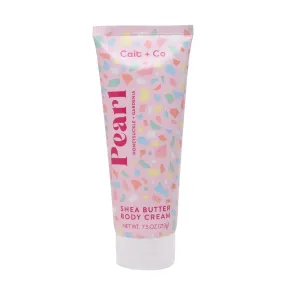 Moisturizing Body Cream Lotion, Nourishing Skin Care, 7.5 Ounce Shea Butter, Honeysuckle and Gardenia Scent, Pearl