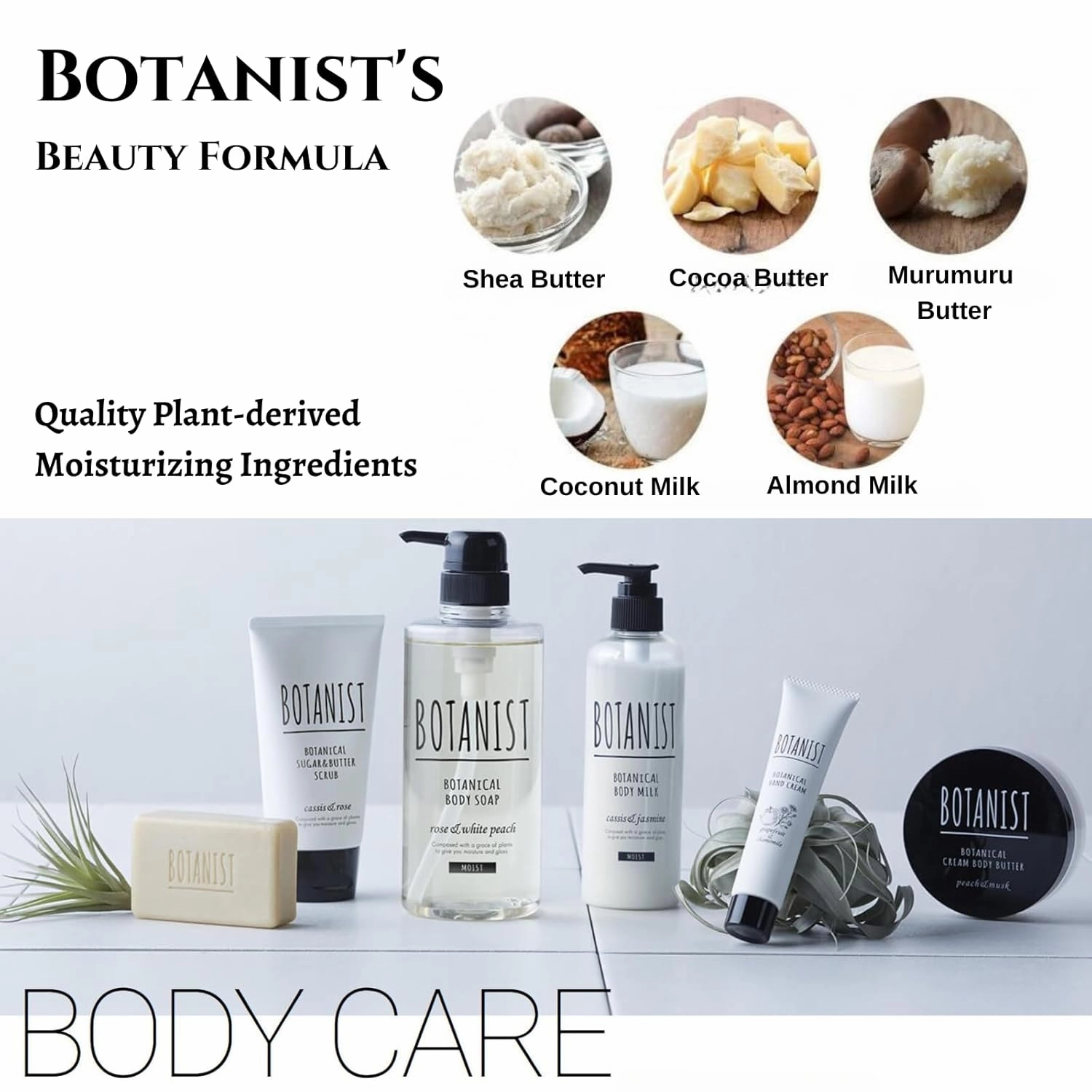 Moisturizing Body Wash for Dry & Sensitive Skin Women & Men, Organic Body Soap Gel with Shea Butter, Coconut Oil & Aloe from Japan, Paraben& Sulfate Free Water Lily& Raspberry 16.5 Fl Oz 2EA