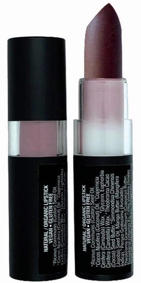 Mom's Secret Natural Lipstick, Organic, Vegan, Gluten Free, Cruelty Free, Made in the USA, 0.12 oz. (Temptress)