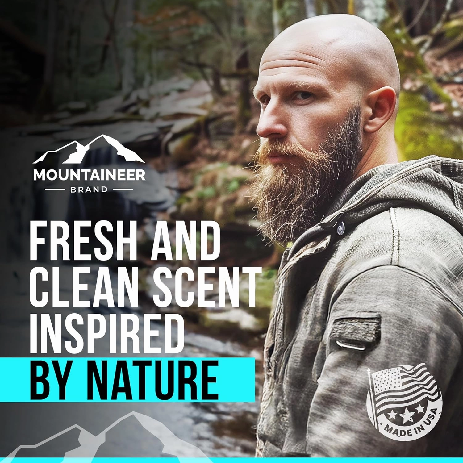 Mountaineer Brand Bald Head Care For Men | All Natural 4 Step Daily Skin Care for Healthy Scalp & Face | Exfoliate and Scrub | Cleanse Wash | Shine Away PH Balance | Protect Moisturizing Balm | 4oz