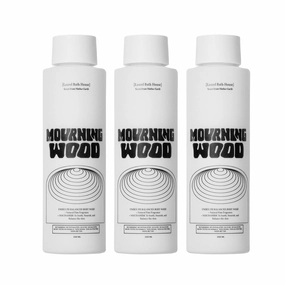 Mourning Wood Body Wash | Hydrates, Cleanses, Nourishes Skin with Niacinamide | Notes of Oud Wood, Black Rose, Cedar | Free From Parabens, Sulfates & Phthalates 8oz (3 Pack)