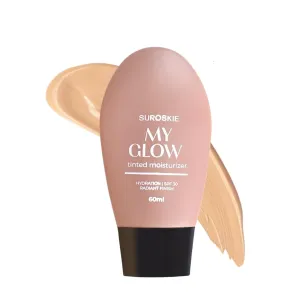 My Glow All in one Tinted Moisturizer 60 ml (Medium Shade) | Natural Glowy Finish | SPF 30 & Niacinamide | Intense Hydration & UVA/UVB Protection | Sweat resistant | Cream For Men & Women