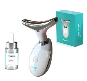 MyDermaDream MyoGlow Face, Neck, and Arms Skin Tightening Device With 30 Day Supply of Niacinamide Serum