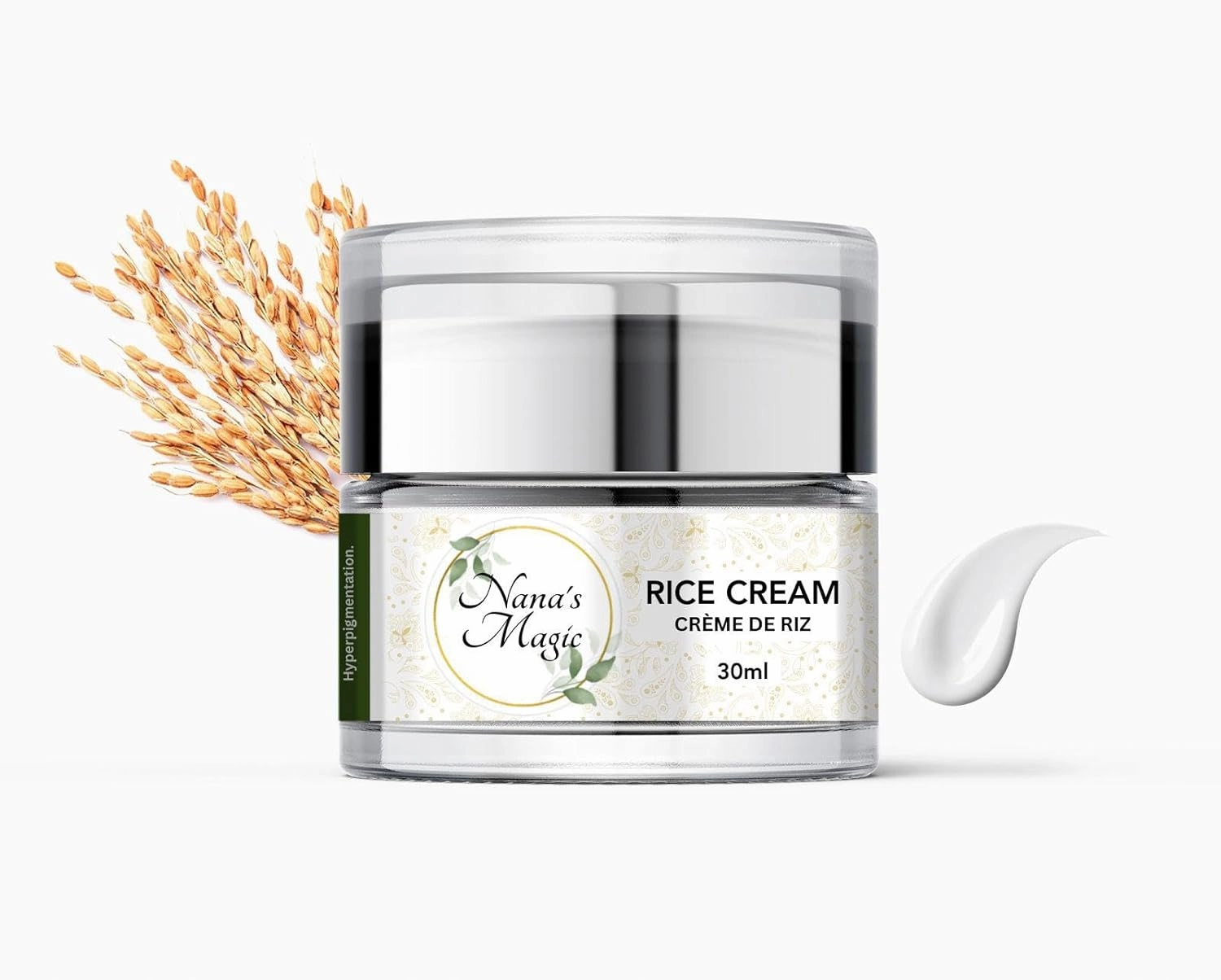 Nana's Magic Rice Cream (50 ml) - Rice Moisturizer for Face & Body, Targets Dryness for Smooth & Glowing Skin - Hydrating & Polishing Face Cream with Rice Extract & Rice Bran Oil (1 Pack)