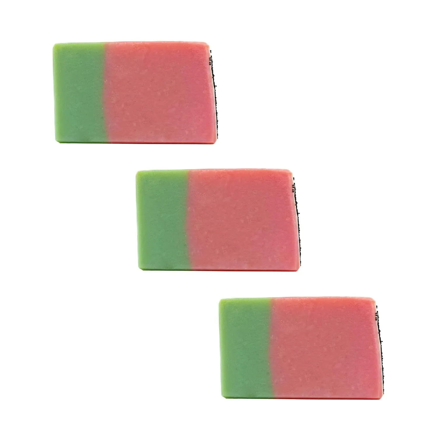 Natural Soap Bar, Handmade Body Soap and Bath Soap Bar is a Palm Oil Free Moisturizing Vegan Castile Soap with Fragrance Oils for All Skin Types (Watermelon- 3 pack)