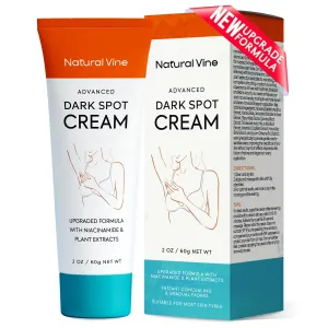 Natural Vine Dark Spot Corrector: Dark Spot Remover for Face Body in 4-8 Weeks - Instant Concealing & Age Brown Sun Faded Spot Remover Melasma Freckles Correcting with Niacinamide for Women & Men 60g