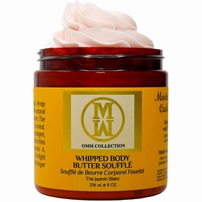 Natural Whipped Body Butter Soufflé For Dry & Sensitive Skin - Whipped Shea Butter Infused By Vitamin E & A, Mango Butter & Cacao Butter - Hydrating & Moisturizing - Vegan
