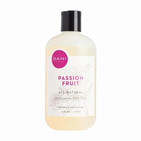 Naturals Moisturizing Body Wash - Sweet Passion Fruit Scent with Organic Aloe Vera & Natural Glycerin - Sulfate & Paraben-Free Shower Gel - 12 oz - Vegan & Cruelty-Free