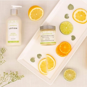 NATURE'S APOTHECARY Lemongrass Luxury Lotion For Dry Skin | Silky, Nourished, & Hydrated Skin | Hypoallergenic, All-Natural, Plant-Derived, Made in USA by DAYSPA Body Basics