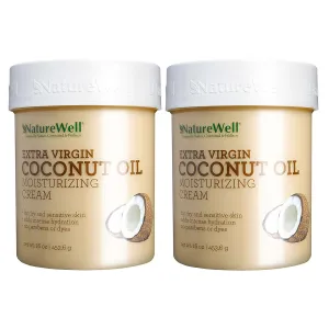NatureWell Coconut   MCT Moisturizing Cream (16 Ounce) (2 Pack)