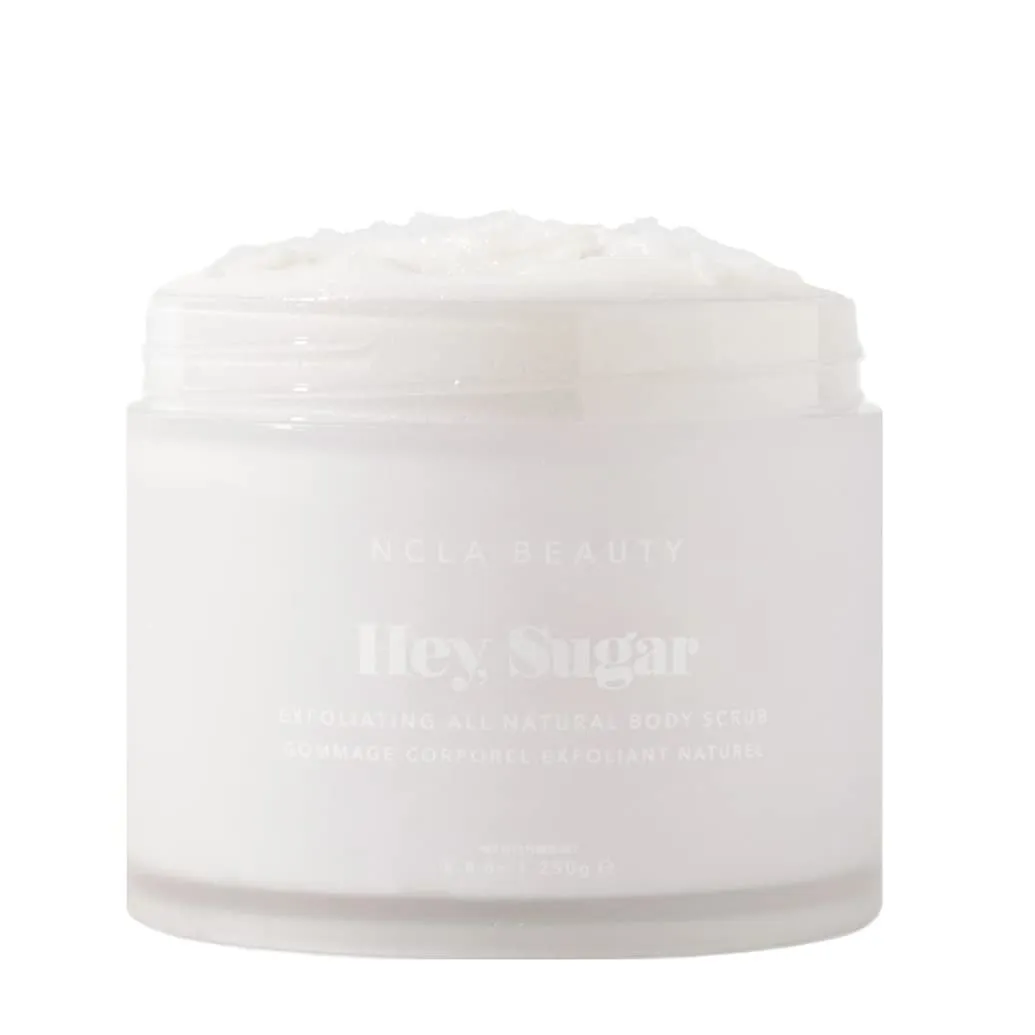 NCLA - Hey, Sugar Natural Body Scrub | Clean, Natural, Non-Toxic Beauty (Coconut Vanilla; 250g | 8.8oz)
