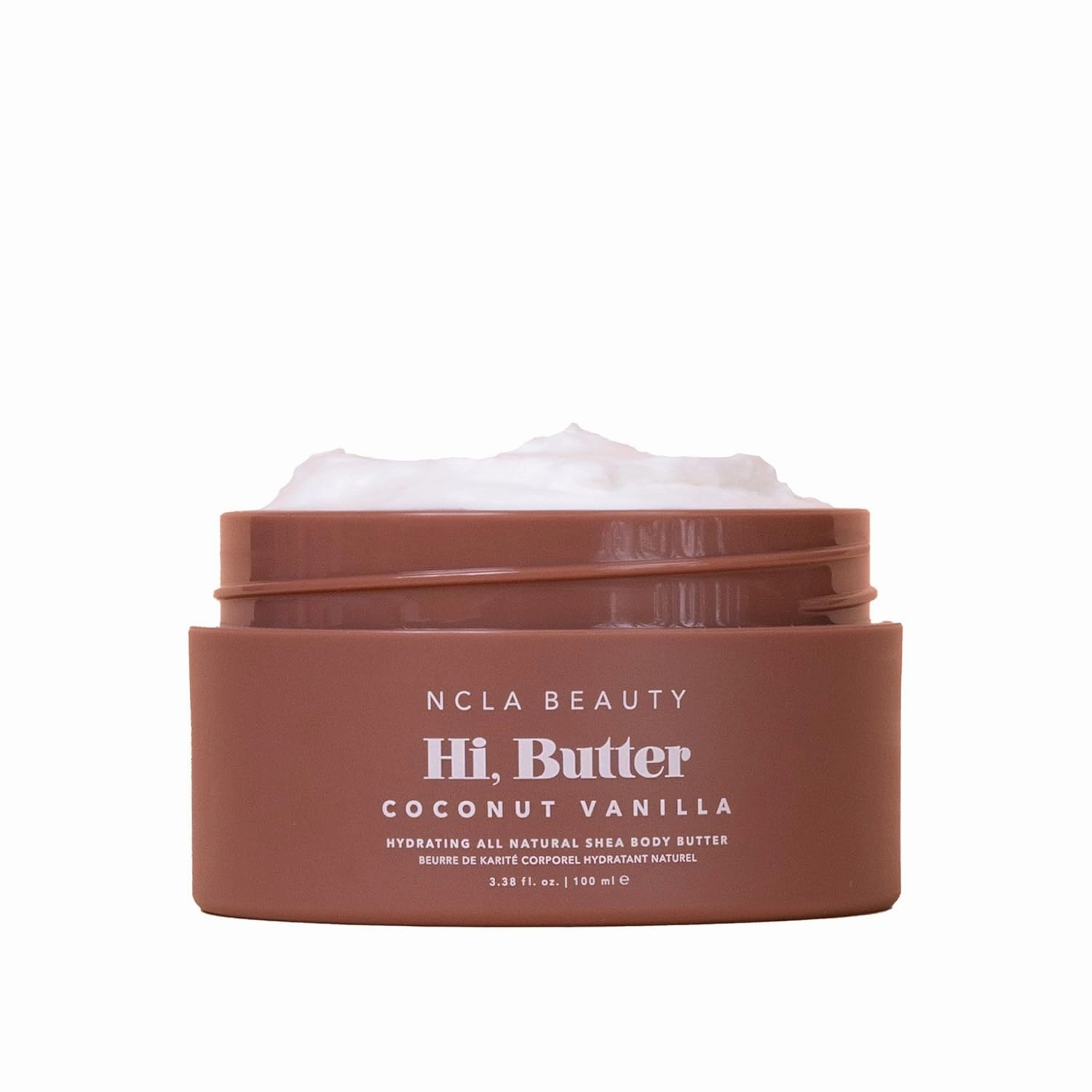 NCLA - Hi Butter, Natural Shea Body Butter | Nourish, Soften, Hydrate Skin | Shea, Mango   Cocoa Butters, Vitamin C | Vegan, Cruelty-Free, Clean Skincare (Coconut Vanilla; 100 mL | 3.34 fl oz)