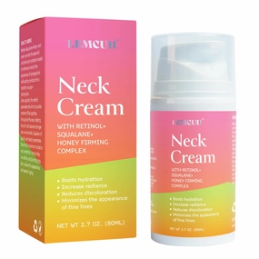 Neck Cream for Tightening and Firming: Anti Aging Anti Wrinkles Reduces Neck Lines Fine Lines - Retinol Niacinamide Squalane Hyaluronic Acid Ceramides Cruelty Free Paraben Free 2.7 OZ/80g