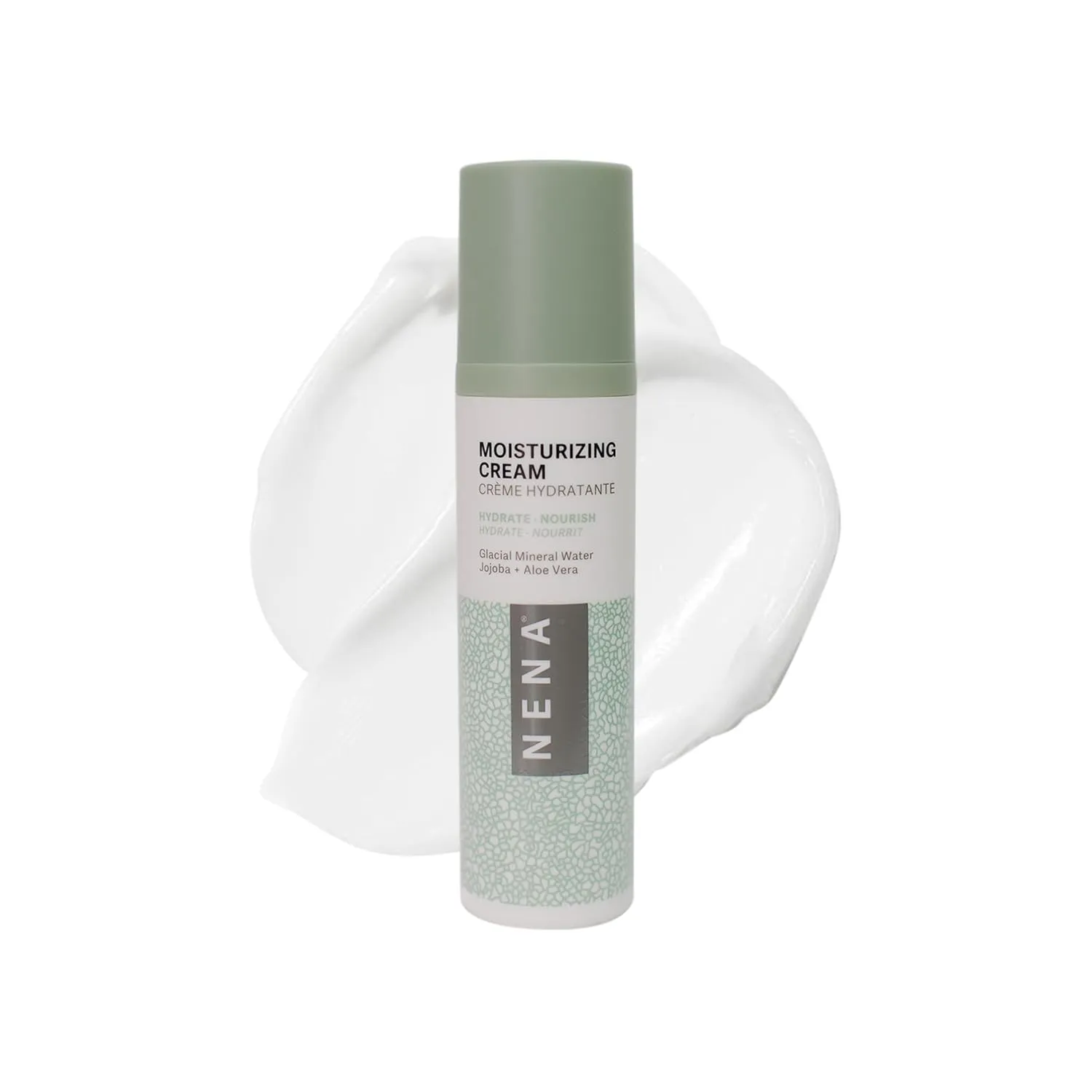 NENA Face Moisturizer Cream with Glacial Mineral | Restores Skin Elasticity and Firmness, Hydrates and Diminishes Lines and Wrinkles, Perfect Moisturizing