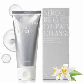 Neroli Oil Balm Cleanser 4.23oz(120g), Cleansing Oil Balm Face Wash, Removes Makeup and Impurities, Niacinamide and Neroli for Glowing Skin, Korean Skincare