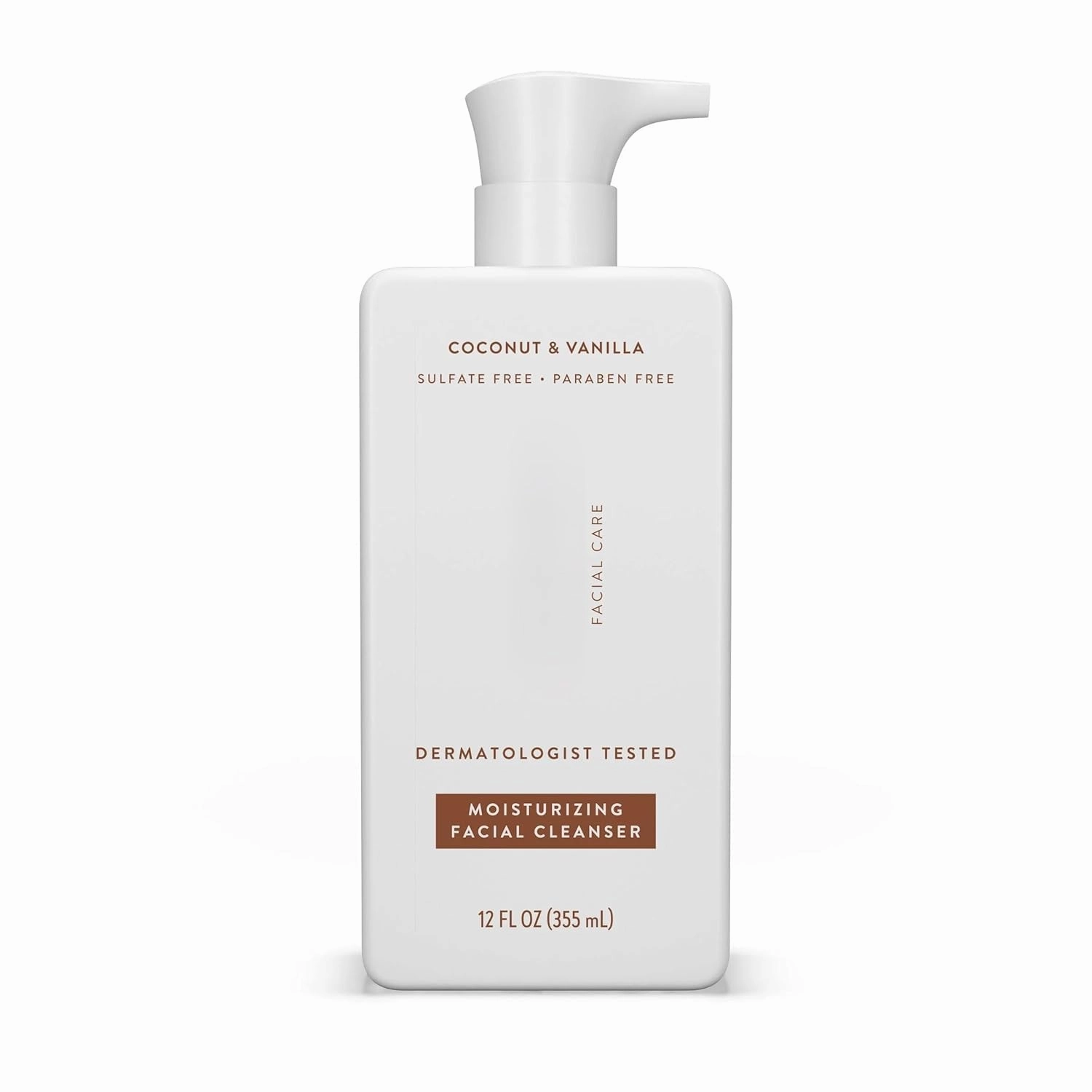 Newly Moisturizing Facial Cleanser, Coconut & Vanilla, Sulfate Free, for All Skin Types, 12 fl oz