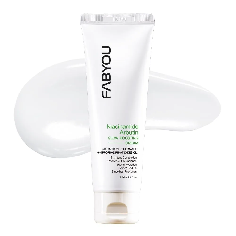Niacinamide Arbutin Glow Boosting Cream 2.7 oz – Korean Skin Care for Long-Lasting Hydration & Smooth, Even Skin Tone with 10% Niacinamide & Arbutin, Deep Moisture Cream for Face